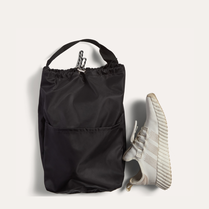 THE RIPPLE DUO POCKET —SHOE BAG VERTICAL CARRYING CASE / STINGRAY BLACK