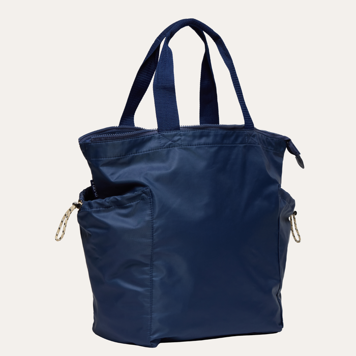 THE RIPPLE ZIP-TOP TOTE BAG / NAVY SEAL