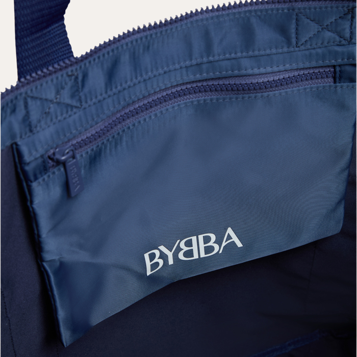 THE RIPPLE ZIP-TOP TOTE BAG / NAVY SEAL