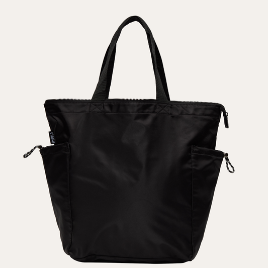 THE RIPPLE ZIP-TOP TOTE BAG / STINGRAY BLACK