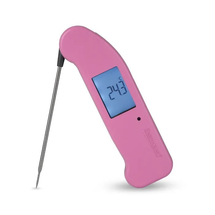 one instant read thermometer pink