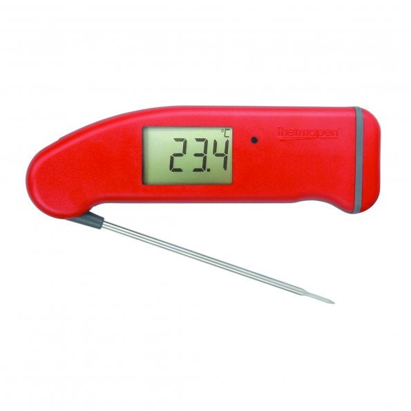 one instant read thermometer red