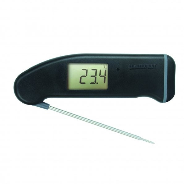 one instant read thermometer black