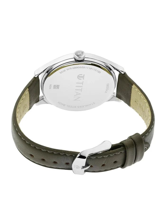 Titan Workwear Urban Edge Quartz Analog With Grey Dial Watch - NP1802SL08