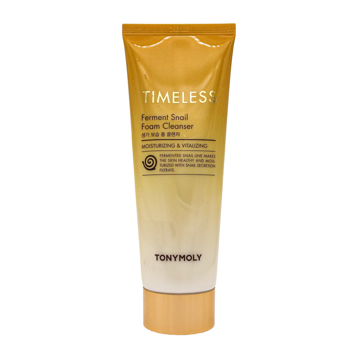 TONYMOLY Timeless Ferment Snail Foam Cleanser Moisturizing & Vitalizing غسول الوجه بالحلزون والذهب