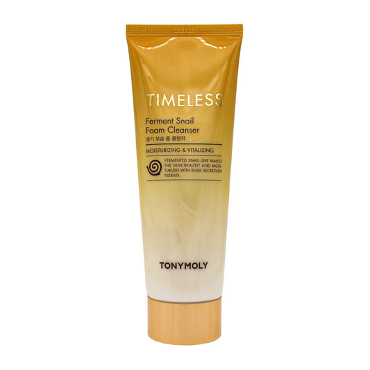 TONYMOLY Timeless Ferment Snail Foam Cleanser Moisturizing & Vitalizing غسول الوجه بالحلزون والذهب