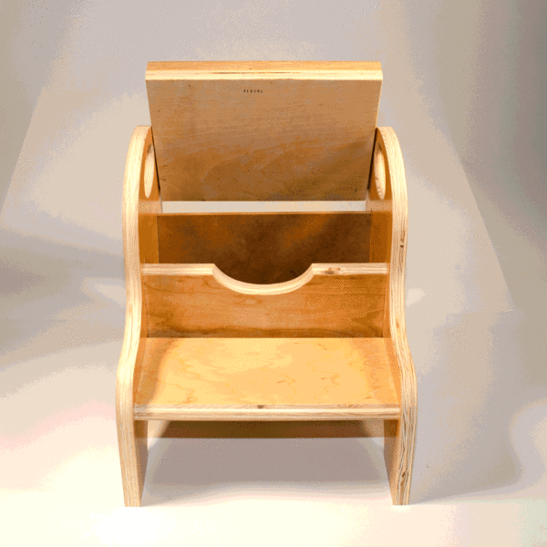 Two Step Storage Name Puzzle Stool with Handles