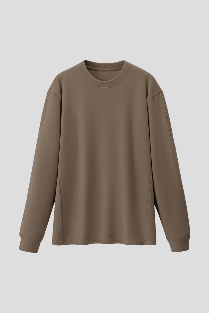 Unisex Stretch Fleece Long-Sleeve T-Shirt (Mid Warmth) PM043