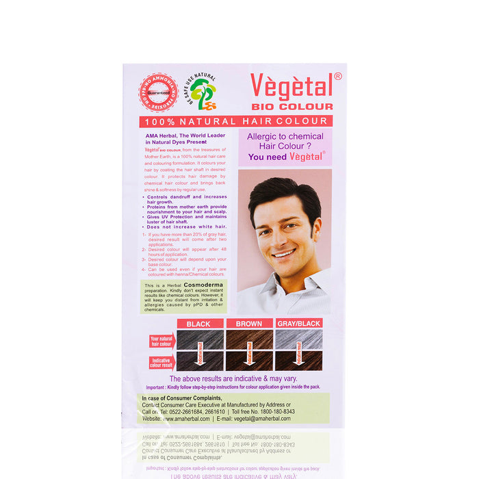 Vegetal Bio Colour 100% Natural Hair Colour For Men & Women