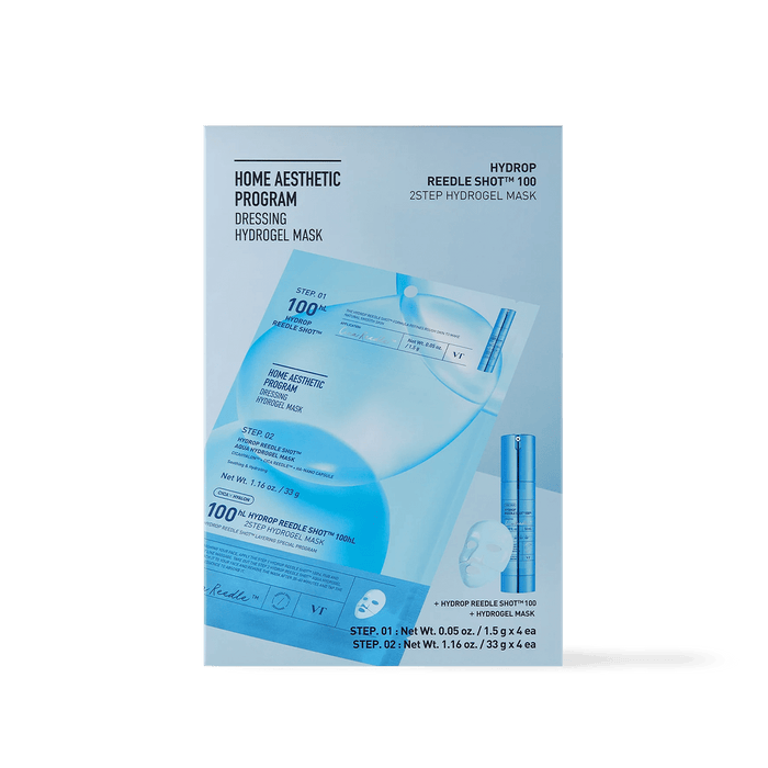 VT Cosmetics HYDROP Reedle Shot 100hl 2STEP Hydrogel Mask 4ea - Komiko Beauty