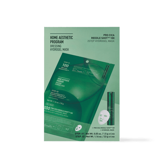 VT Cosmetics PRO CICA Reedle Shot 100 2STEP Hydrogel Mask 4ea - Komiko Beauty