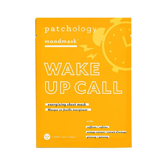 wake up call energizing sheet mask caffeine vitamin c ginseng morning boost