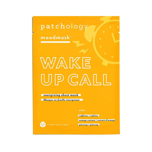 wake up call energizing sheet mask caffeine vitamin c ginseng morning boost