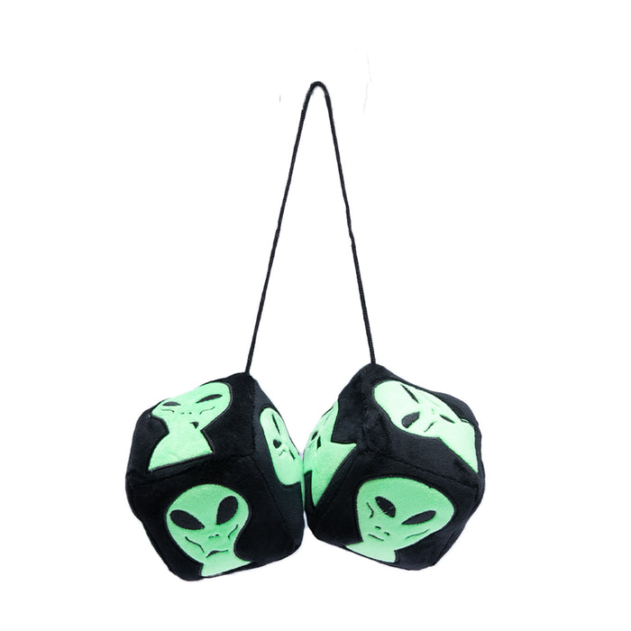 RIPNDIP We Out Here Fuzzy Dice (Black)