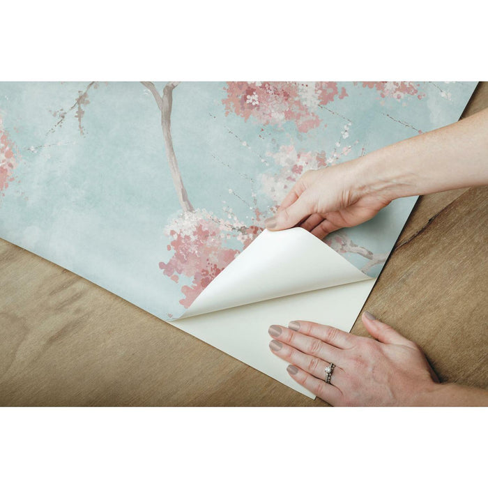 Weeping Cherry Tree Blossom Peel & Stick Wallpaper - EonShoppee