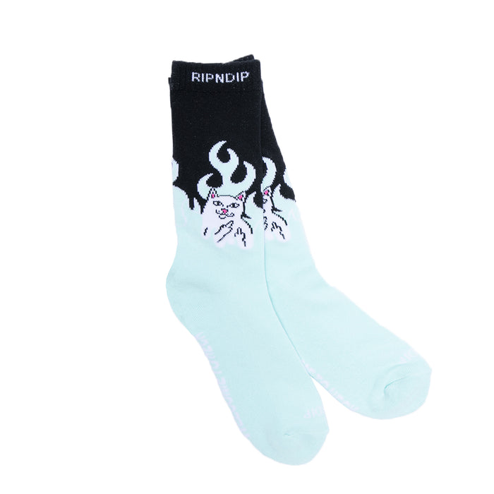 RIPNDIP Welcome To Heck Socks (Black/Blue)