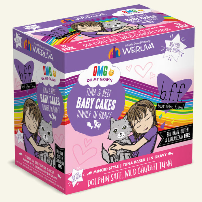 Weruva BFF Pouch Tuna & Beef Baby Cakes Cat Food