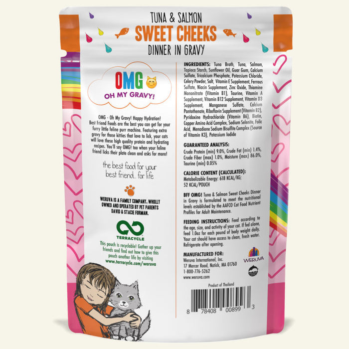 Weruva BFF Pouch Tuna & Salmon Sweet Cheeks Cat Food