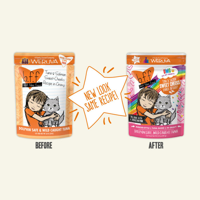 Weruva BFF Pouch Tuna & Salmon Sweet Cheeks Cat Food