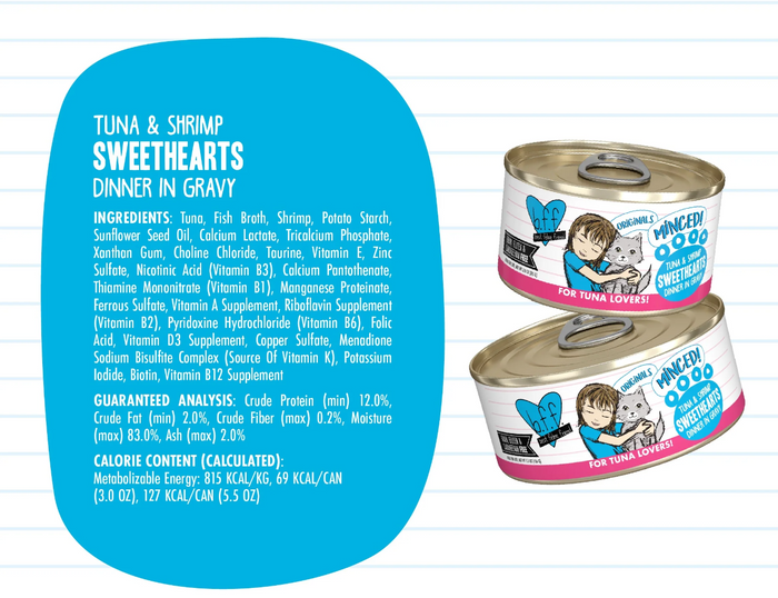 Weruva BFF Tuna & Shrimp Sweethearts Canned Cat Food