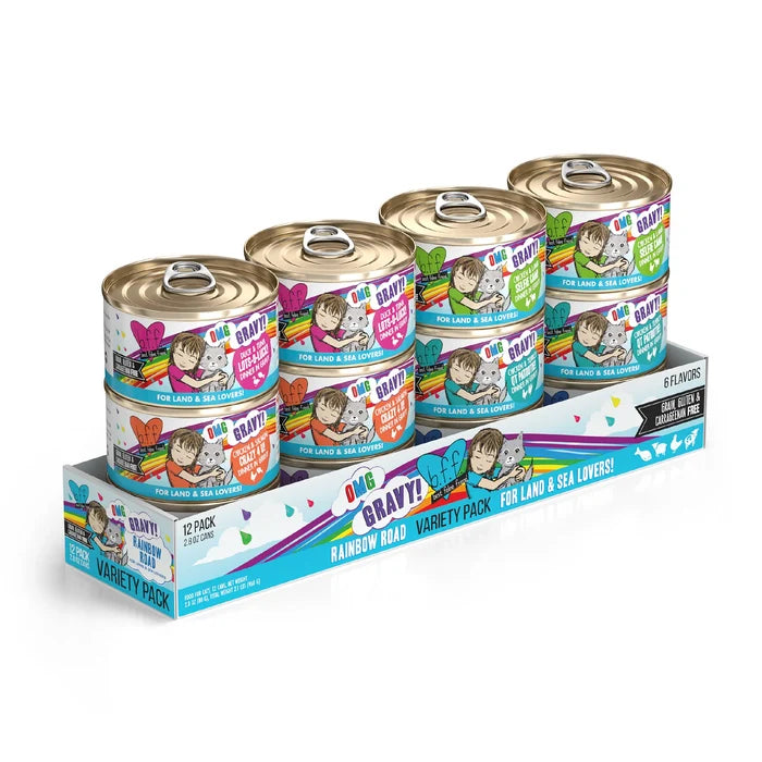 Weruva OMG Canned Cat Food Variety Pack Rainbow Road