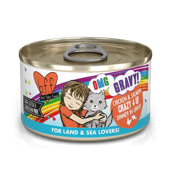 Weruva OMG Crazy 4 U! Chicken & Salmon Canned Cat Food