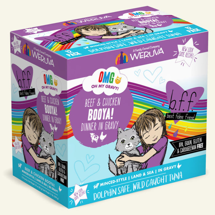 Weruva OMG Pouch Booya! Beef & Chicken Cat Food