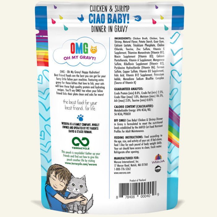 Weruva OMG Pouch Ciao Baby! Chicken & Shrimp Cat Food