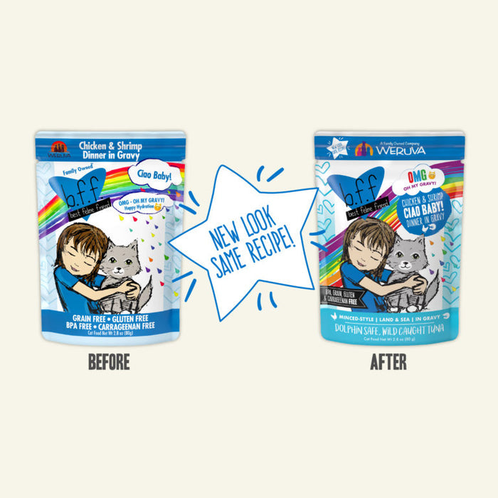 Weruva OMG Pouch Ciao Baby! Chicken & Shrimp Cat Food