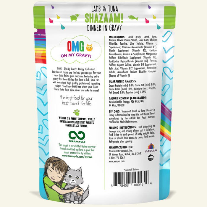 Weruva OMG Pouch Shazaam! Lamb & Tuna Cat Food