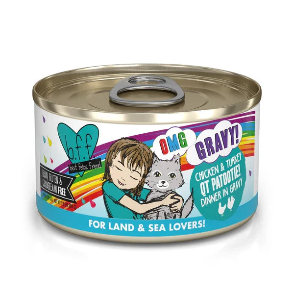 Weruva OMG QT Patootie! Chicken & Turkey Canned Cat Food