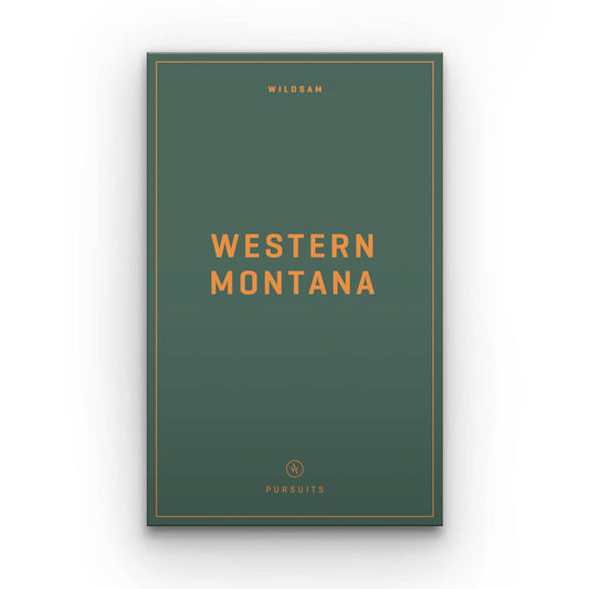 Wildsam Field Guides Western Montana Field Guide book showing a detailed cover with maps and illustrations.