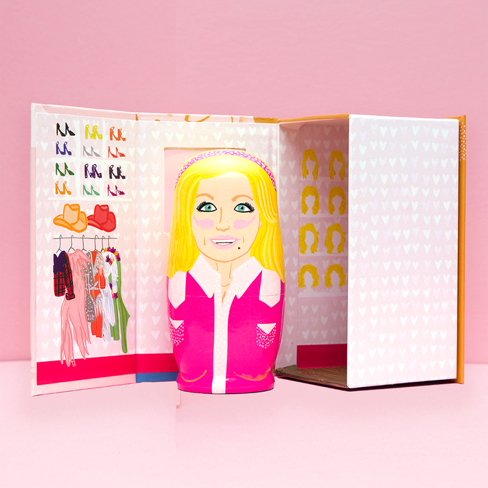 Women of Country wooden nesting doll set by Larney + Babs, featuring hand-painted folk art in a gift-ready design.