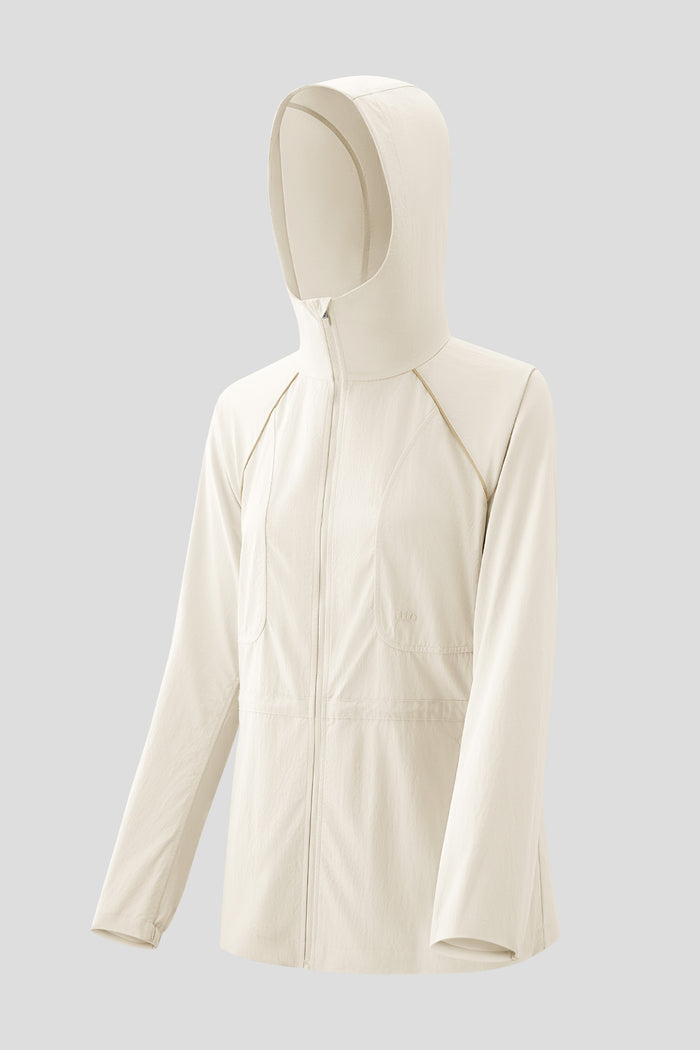 Women's Cinched Waist Sun Protection Jacket UPF 100+ WR008