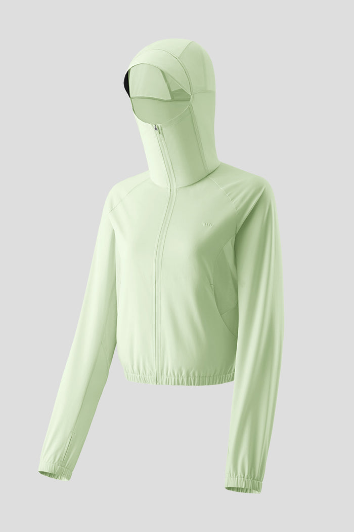 Women's Cropped Lightweight Sun Protection Jacket UPF 50+ TS004