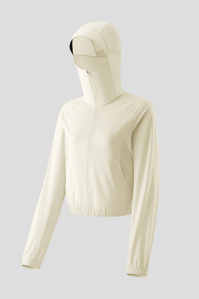 Women's Cropped Lightweight Sun Protection Jacket UPF 50+ TS004
