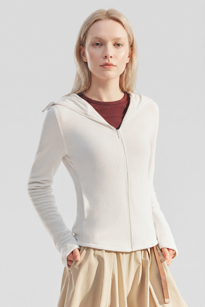 Women's Slim-Fit Fleece Sun Protection Jacket UV008