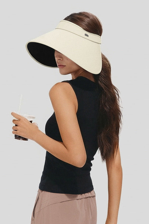 Women's Ultra Wide Brim Bonnet-Style Visor UPF100+ BM563