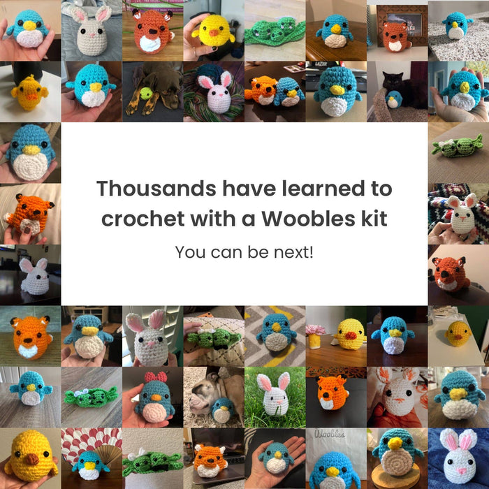 Woobles Beginner Crochet Kit - Sebastian the Lion