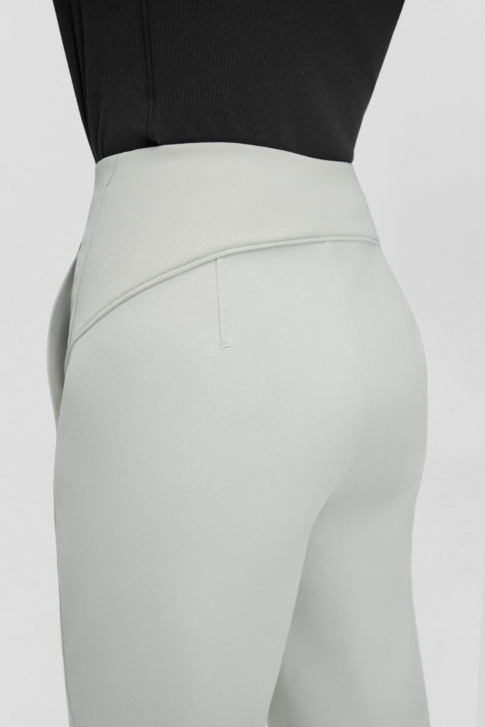 beneunder wrinkleaway womens easy care straight leg pants #color_light gray