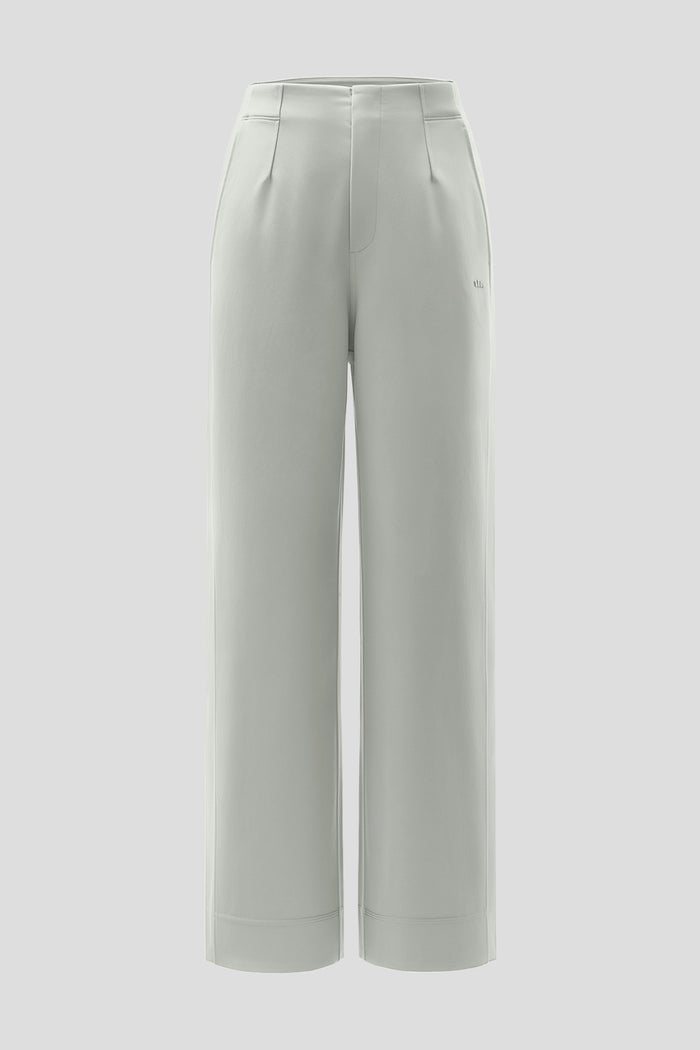 beneunder wrinkleaway womens easy care straight leg pants #color_light gray