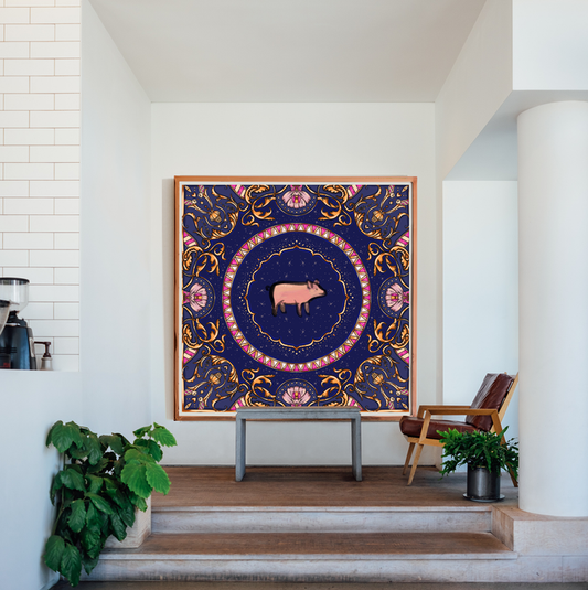 Year of the Pig 4ft x 4ft