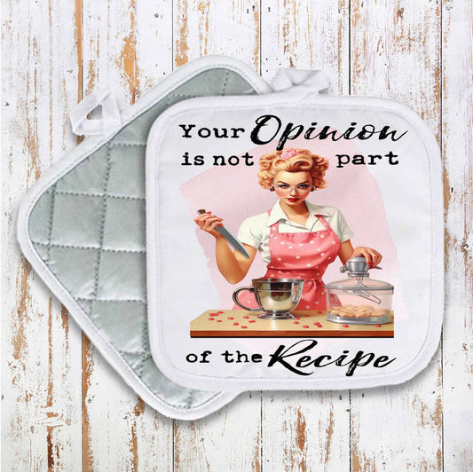 Your Opinion is Not Part of Recipe
