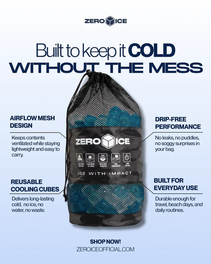 Zero Ice Reusable Cubes (300 Cubes)