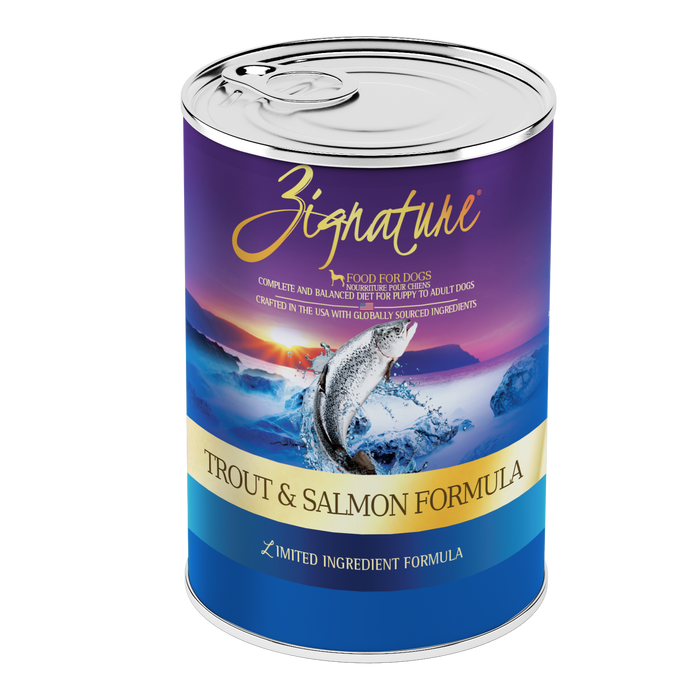 Zignature Trout and Salmon Canned Dog Food Formula